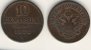 10 Centesimi 1852 V