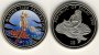 1 Dollar 1995 Seepferdchen mit Feuerfisch