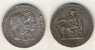 Doppelgulden 1879 Silberhochzeit Broschierungsspur