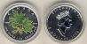Maple Leaf 5 Dollars 2002 grünes Ahornblatt