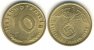 10 Reichspfennig 1938 E -- . g.vz