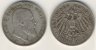 Württemberg 5 Mark 1907 F