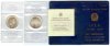 500 Lire 1988 stfr Konstitution im blauen Etui m. Zertifikat