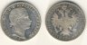 1 Gulden 1860 A ohne Punkt nach Rex vz