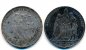 Doppelgulden 1854 Hochzeit schwarze Patina