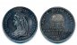 Jeton 1867 zur Krönung von Elisabeth in Buda dunkle Patina