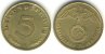5 Reichspfennig 1939 F --- vz/stfr