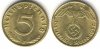 5 Reichspfennig 1937 J --- g.vz